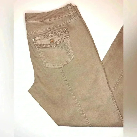 WHBM White House Black Market Women’s Blanc Slim Leg Jeans Size- 10 Regular - Picture 8 of 9